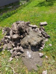 odpad z vyčištěné studny - Zhlaví studny - kopaná studna - Studnařství Vetešník, studny Vetešník